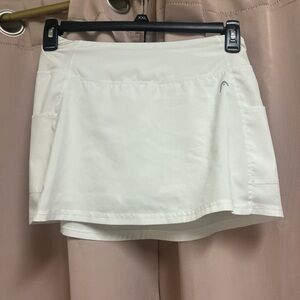 White Head Tennis Skirt